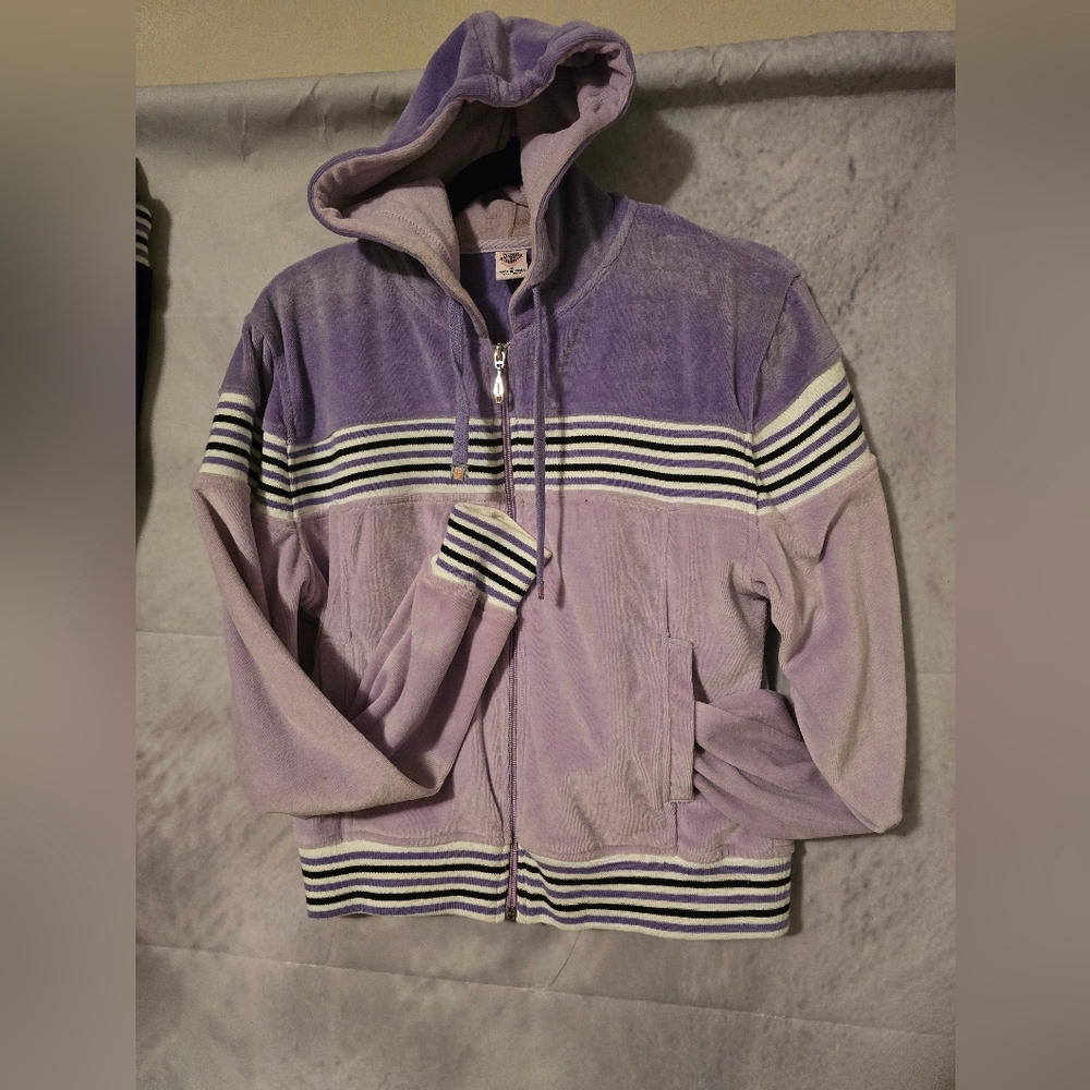 Purple Hooded Women's Jacket